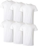 Hanes Men's Soft Cotton Stay-Tucked Undershirts Multipack