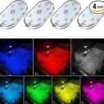 4Pcs Wireless USB Rechargeable Car LED Interior Lights