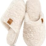 EverFoams Women's Fuzzy Memory Foam Cozy Indoor Slippers